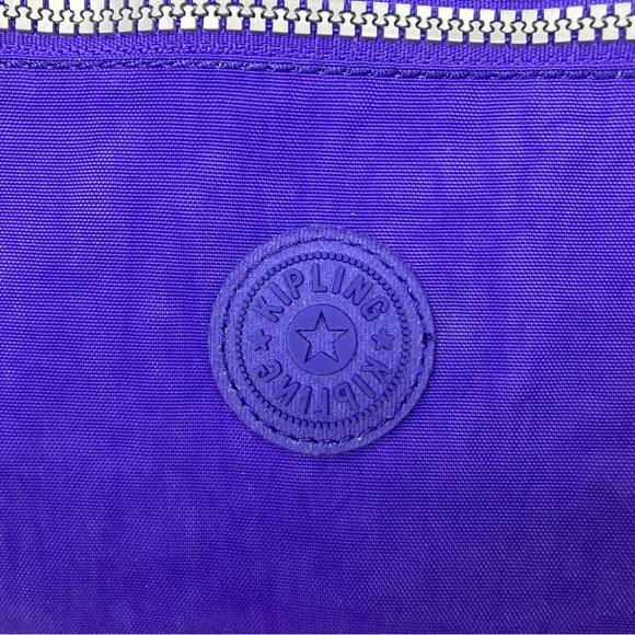 Kipling Alvar Xtra Small Mini Triple Zip Crossbody Shoulder Bag Dark Purple - Picture 4 of 9